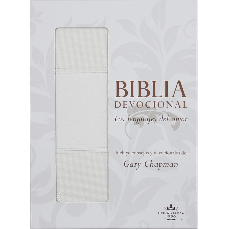 Biblia Devocional RVR 1960 Los Lenguajes del Amor Color  Blanco