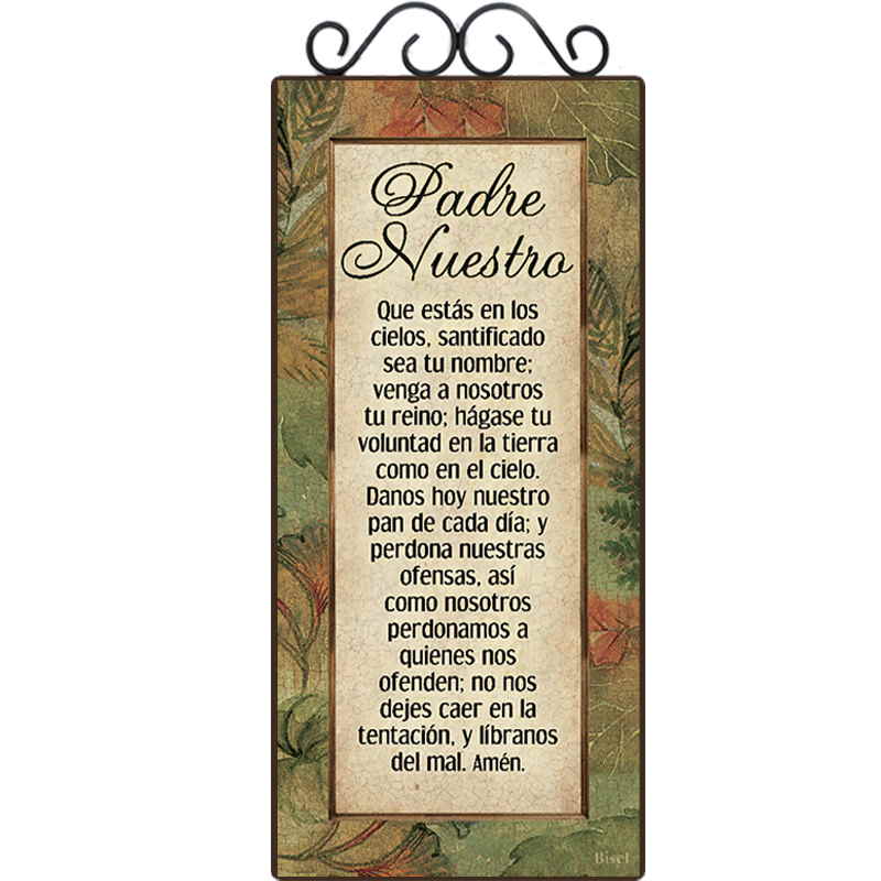 Plaqueta Con Forja Padre Nuestro