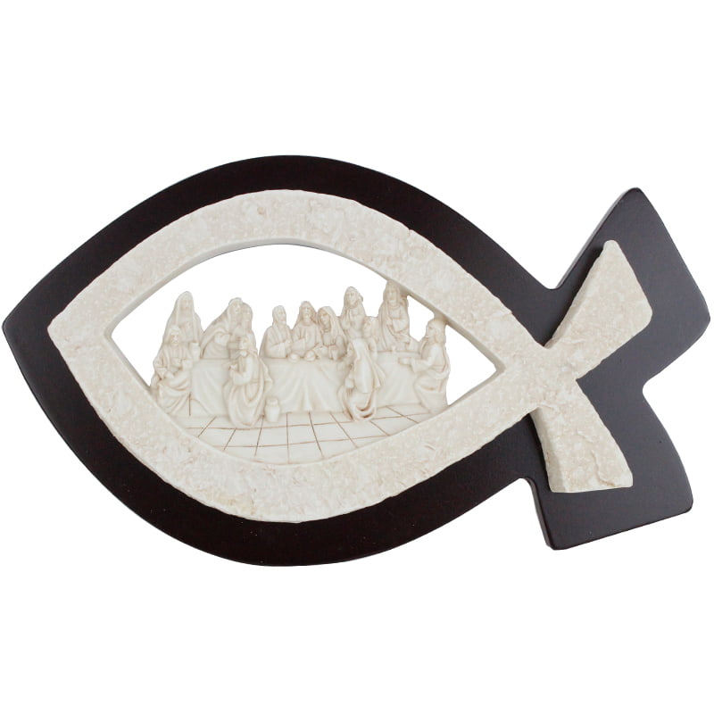 Escultura Pez Con Santa Cena