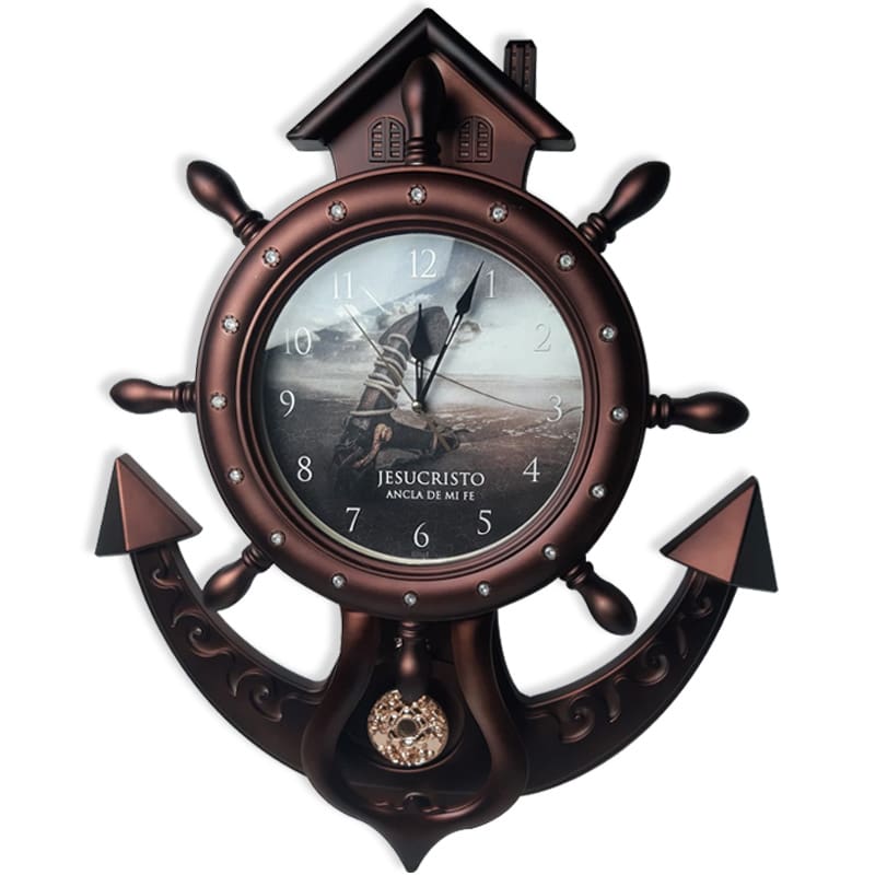 Reloj Diseño De Ancla Texto: Jesucristo Ancla De Mi Fe