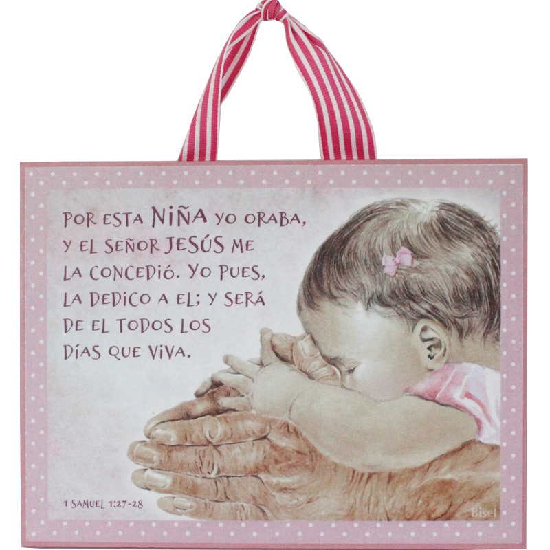 Plaqueta Para Niña, Texto 1ra. Samuel 1:27-28