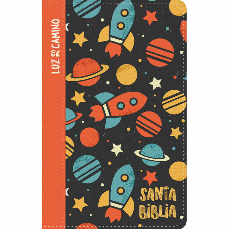 NVI Biblia Luz en mi camino cohetes, multicolor símil pie