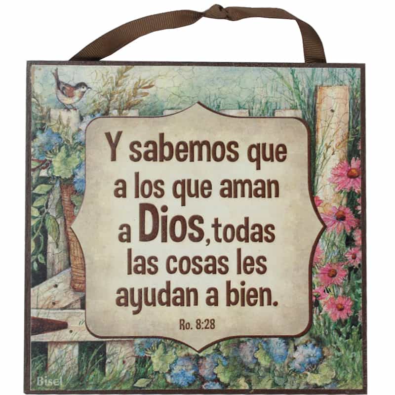 Plaqueta Para Escritorio Texto: Romanos 8:28