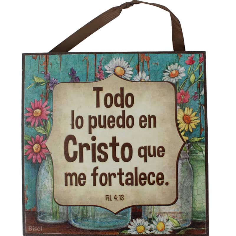 Plaqueta Para Escritorio Texto: Filipenses 4:13