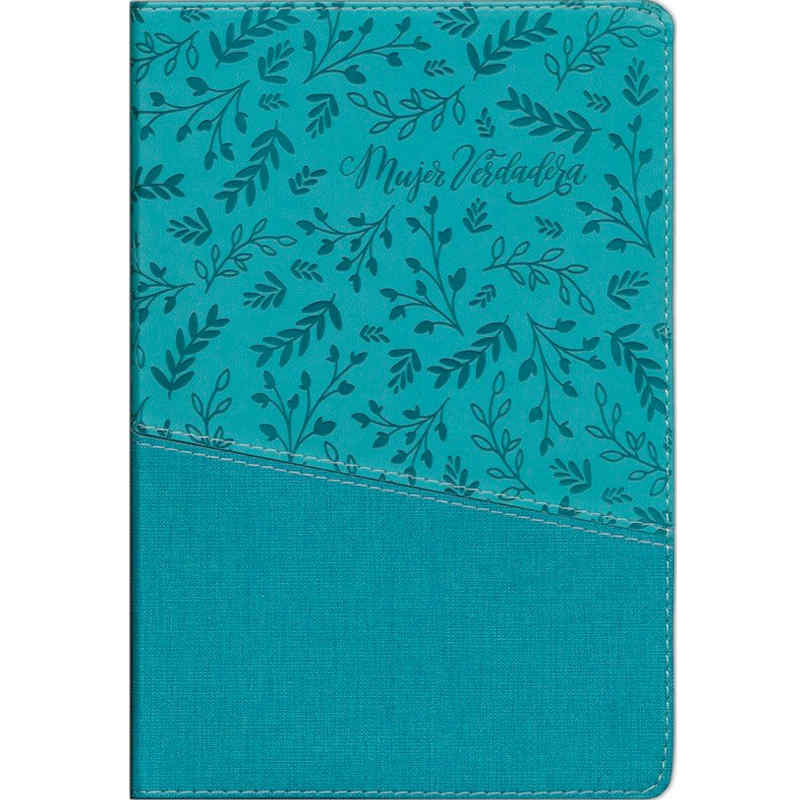 Biblia Devocional Mujer Verdadera Color Aqua Imitación Piel RVR 1960