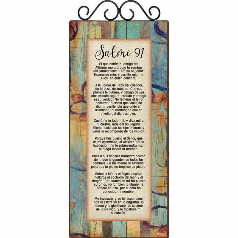 Plaqueta  Con Forja  Salmo 91