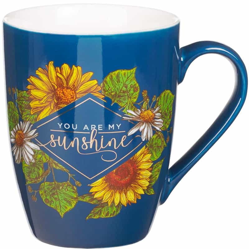 Taza Diseño De Flores Texto You Are My Sunshine