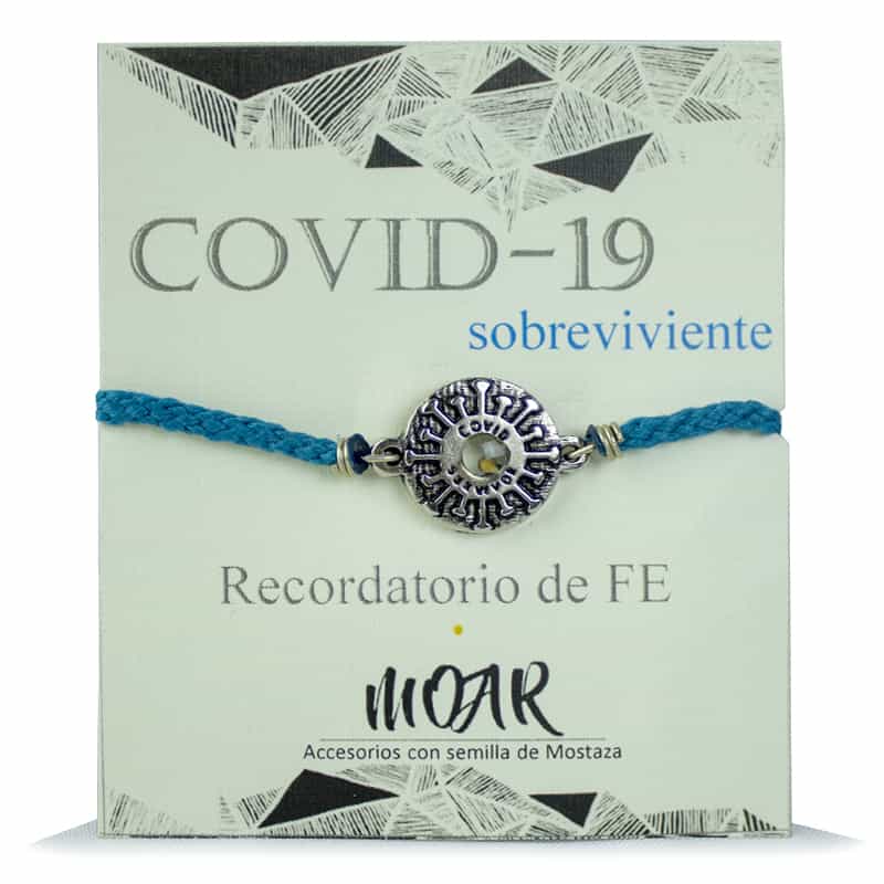 Pulsera Covid Turquesa 