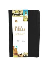 Biblia Reina Valera 1960 Letra Grande Símil Piel Color Negro