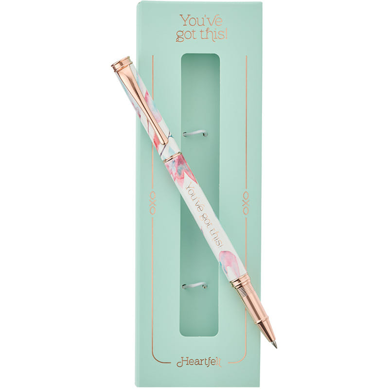 Pen In Gift Box Pink Petals Got