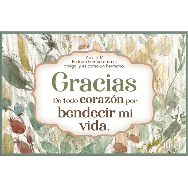 Plaqueta Para Escritorio Texto: Proverbios 17:17