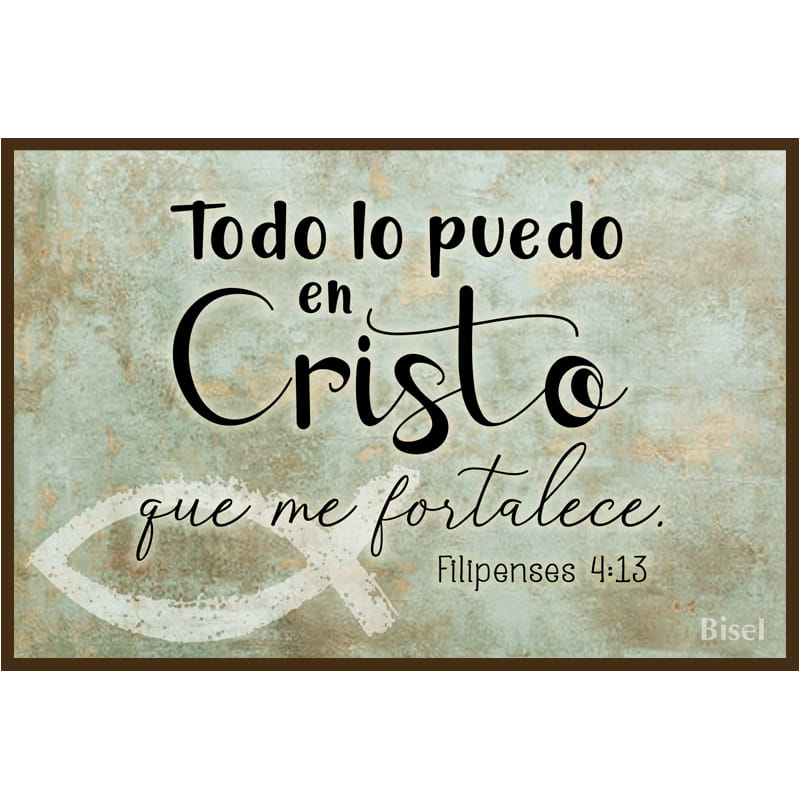 Plaqueta Para Escritorio Texto: Filipenses 4:13