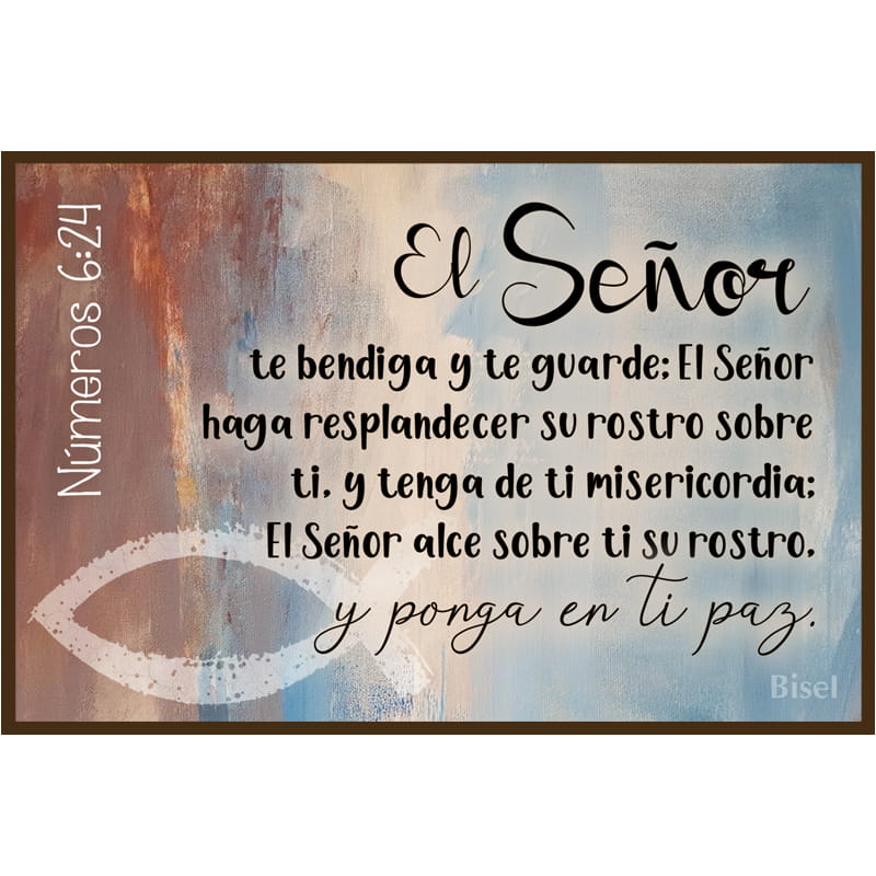 Plaqueta Para Escritorio Texto: Números 6:24