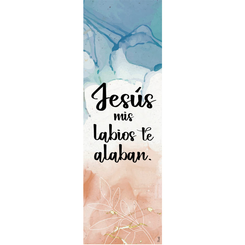 Separador Con Dije  Texto: Jesús Mis Labios Te Alaban.
