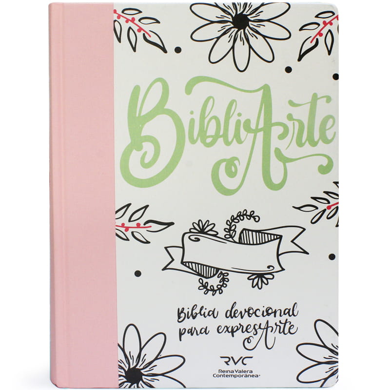 Biblia Arte RVC Devocional Para Expresarte De Color Rosado
