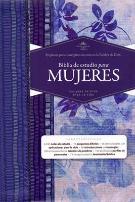 Biblia RVR 1960 De Estudio Para Mujer Azul  Tela Impresa