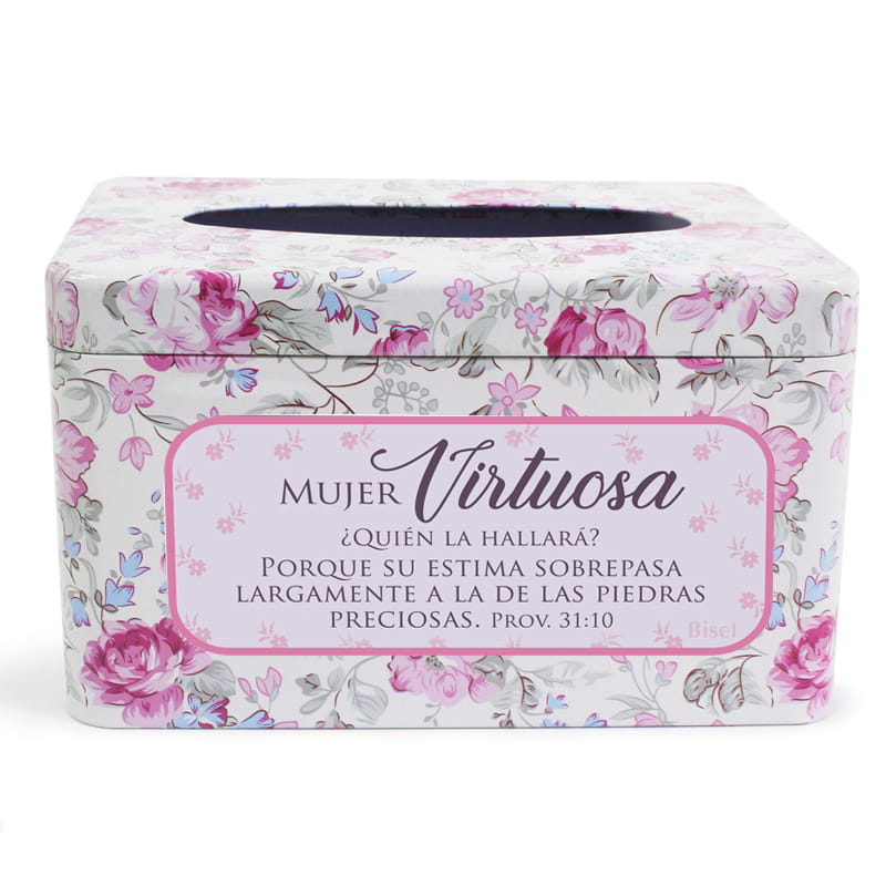 Cajita De Kleenex + Kleenex Adicional, Proverbios 31 Mujer Virtuosa.