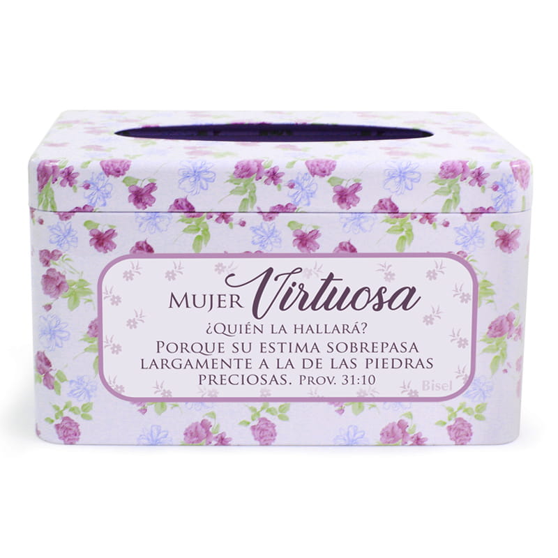 Cajita De Kleenex + Kleenex Adicional, Proverbios 31 Mujer Virtuosa.