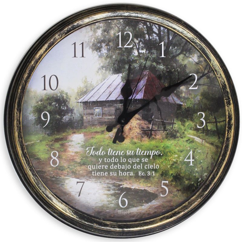 Reloj De Pared Diseño De Casita, Eclesiastés 3:1