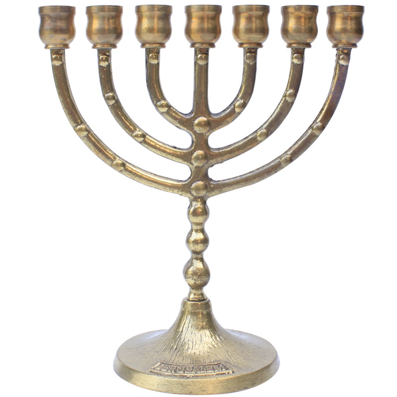 Menorá Pequeña Color Dorado