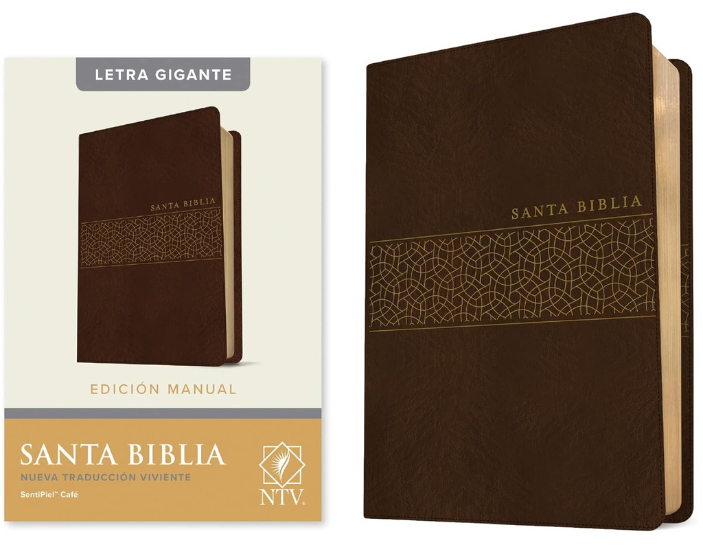 Biblia NTV Letra Gigante Color: Café