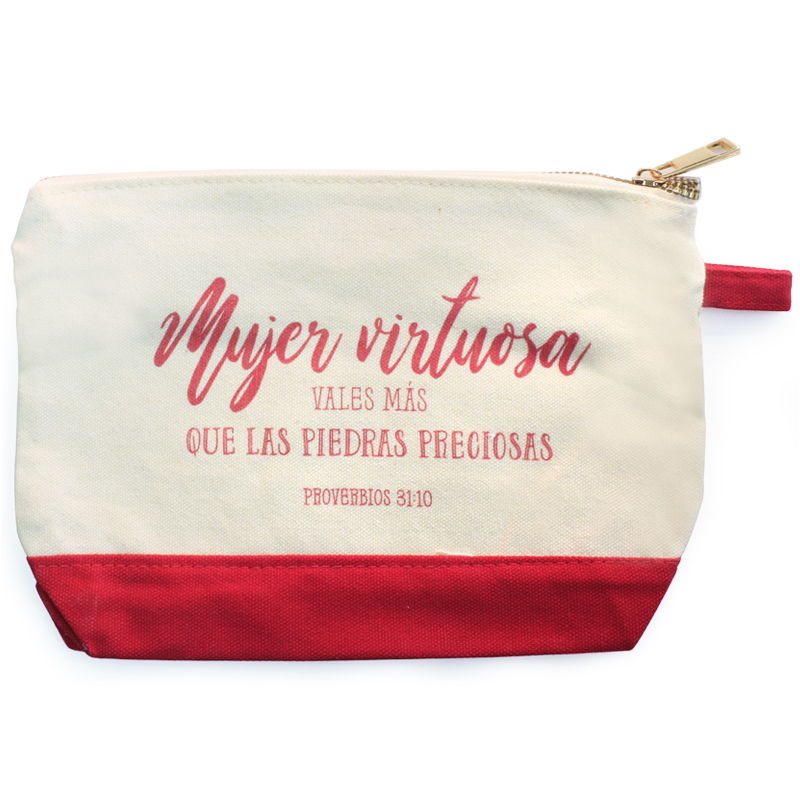 Bolsa De Tela Texto:  "Mujer Virtuosa"