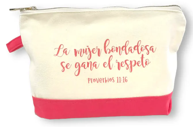 Bolsa De Tela La Mujer Bondadosa Se Gana el Respeto Proverbios 11:16