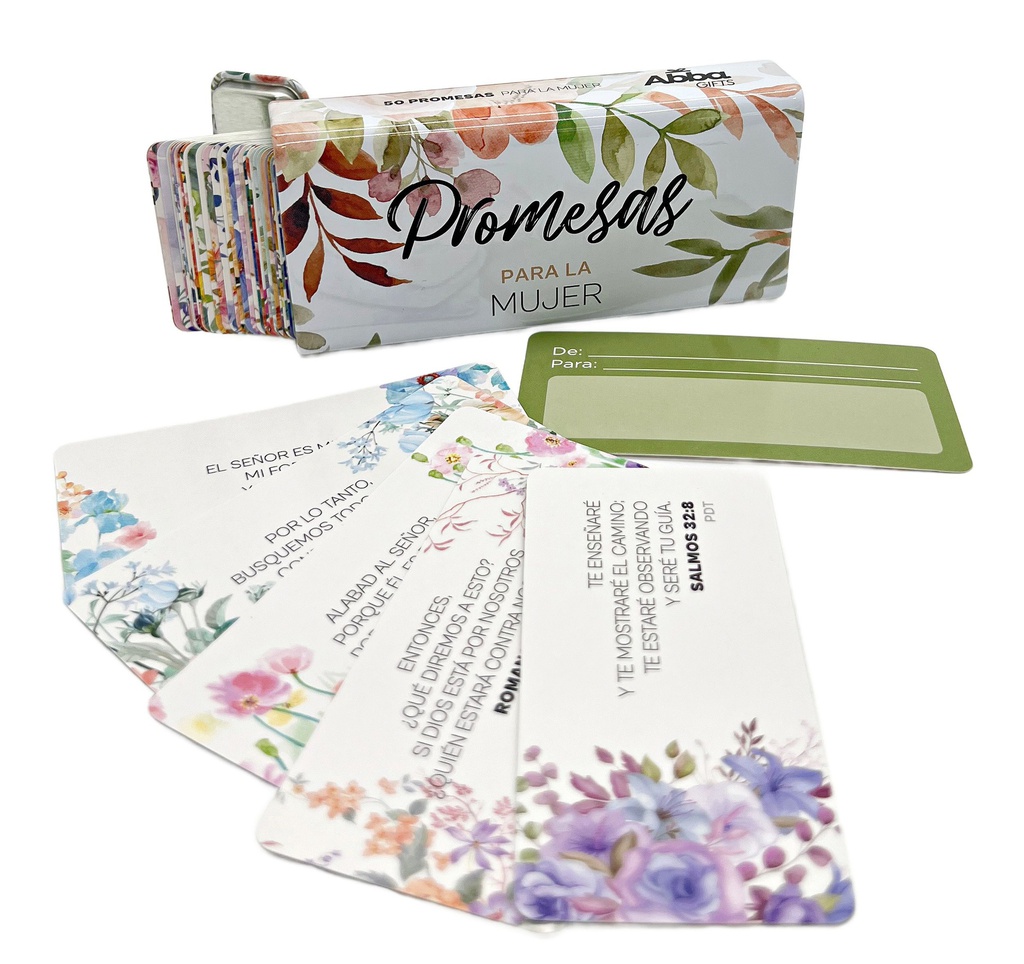 Caja De Metálica Con 50 Promesas Promesas Para La Mujer