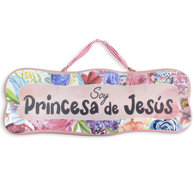 Plaqueta Rosada Soy Princesa De Jesús