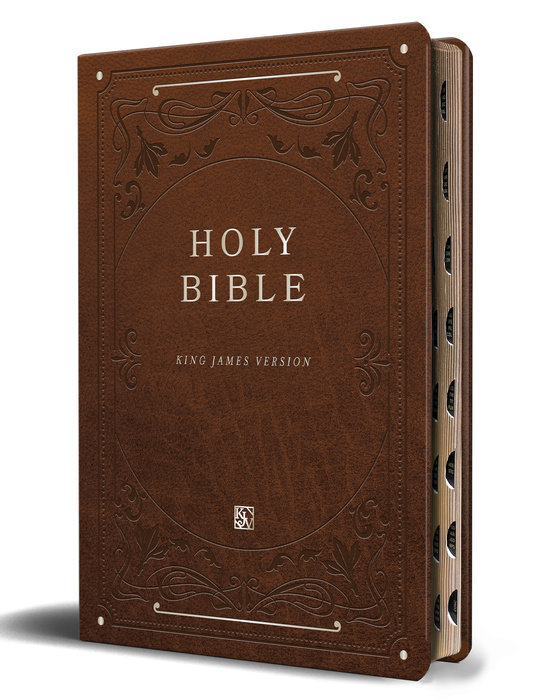 Biblia KJV Letra Gigante Con Indice, Café