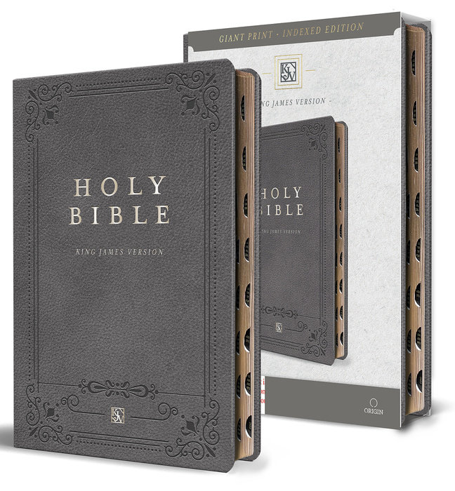 Biblia KJV Letra Gigante Con Indice, Gris