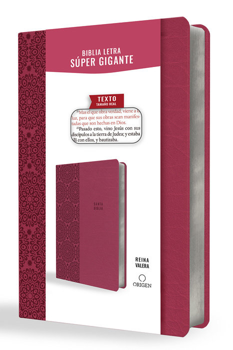Biblia RV 1909 Letra Súper Gigante, Fucsia