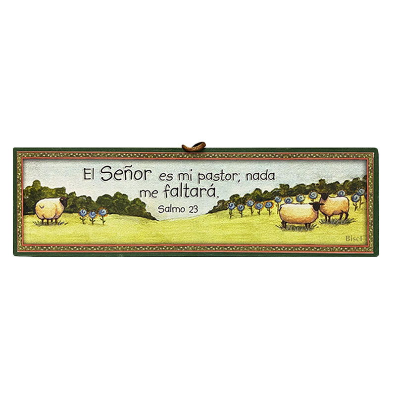 Plaqueta Colgante Salmo 23 El Señor Es Mi Pastor.
