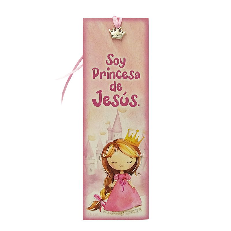 Separador Con Dije Texto: Soy Princesa De Jesús