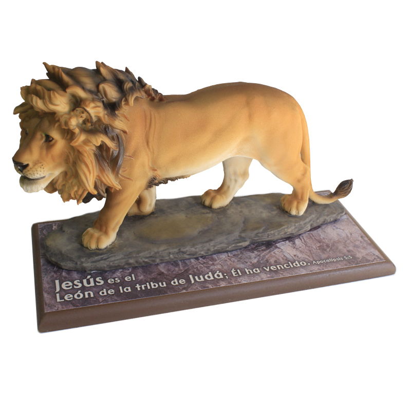 Escultura De León Texto: Apocalipsis 5:5 Jesús Es El León De La Tribu De Judá Él Ha Vencido