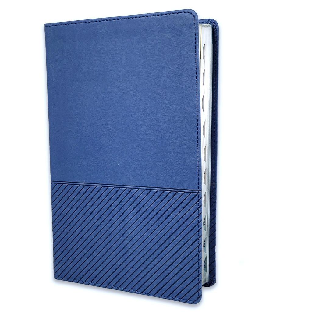 Biblia De Estudio Del Diario Vivir Para Jóvenes NTV, Sentipiel Azul Oscuro Con Índice Con Filament