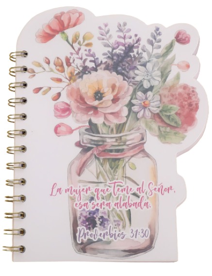 Libreta Troquela en forma de  Florero