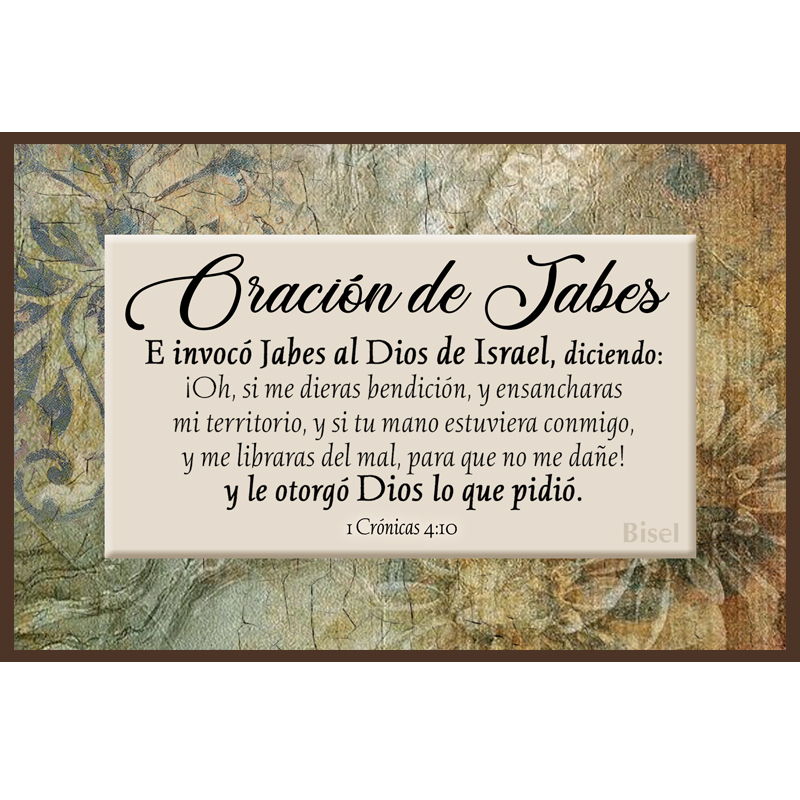 Plaqueta Para Escritorio Oración De Jabes