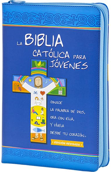 Biblia Católica Para Jóvenes Edición Dos Tintas Con Cremallera