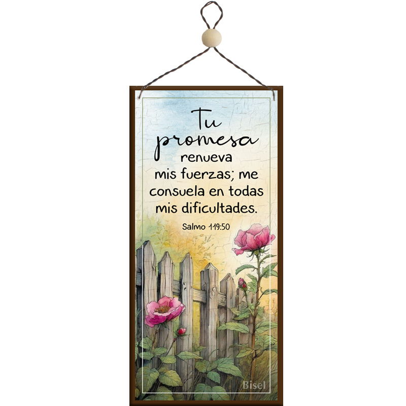 Plaqueta Colgante Texto: Salmo 119:50