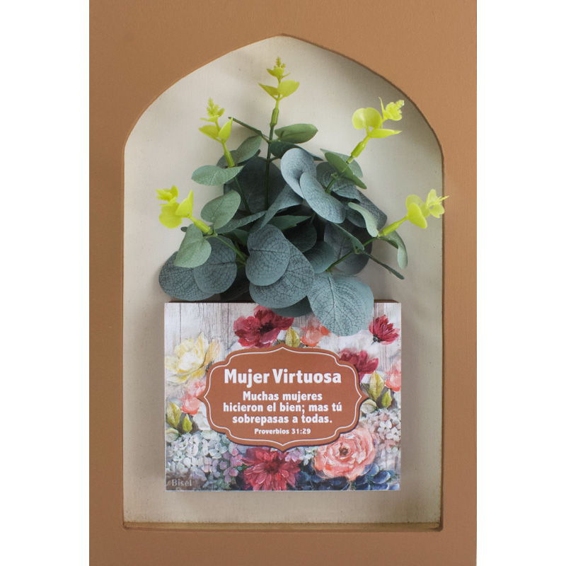 Encajuelado De Madera Texto Proverbios 31:29