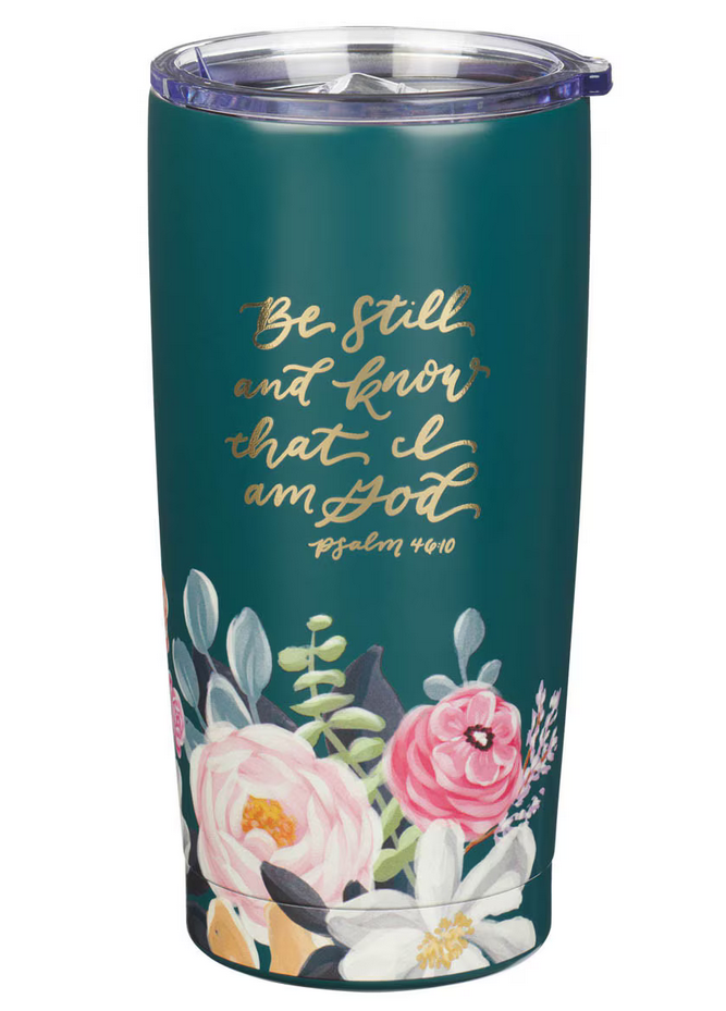 Termo  532 ML De Acero Inoxidable Texto Salmo 46:10