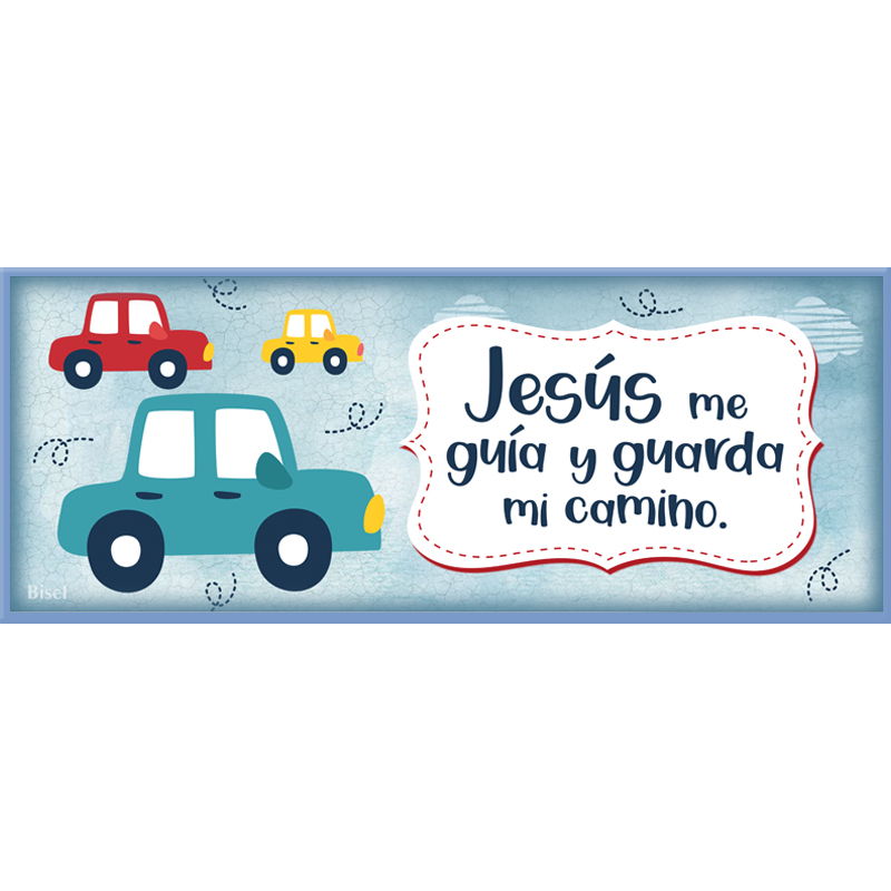 Plaqueta Colgante Jesús Me Guía Y Guarda Mi Camino