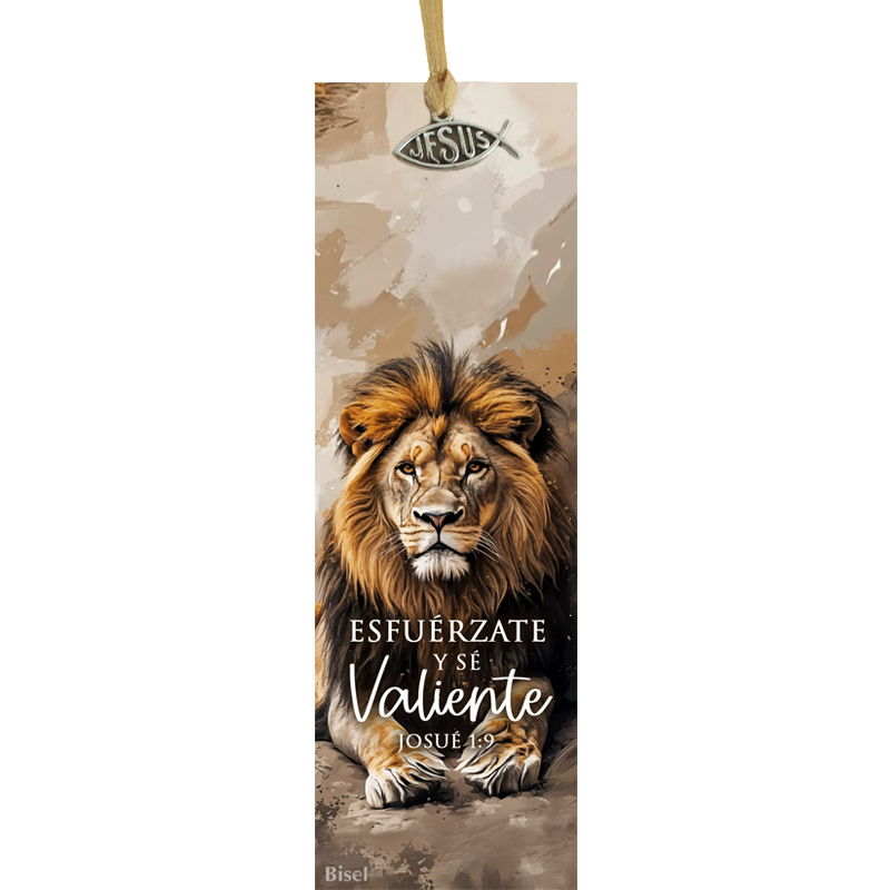 Separador Con Dije Texto: Josué 1:9