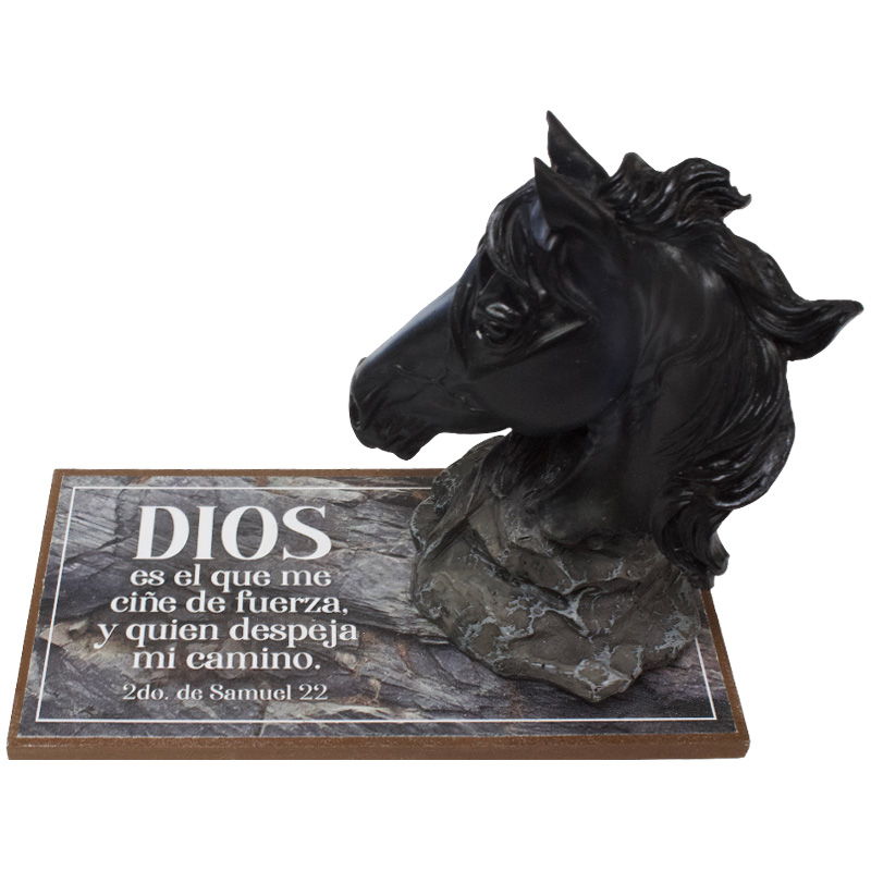 Escultura De Caballo Texto: 2do. de Samuel 22