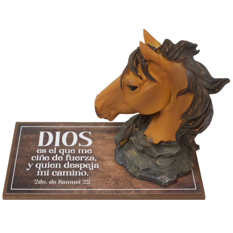 Escultura De Caballo Texto: 2do. de Samuel 22