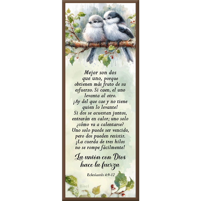 Plaqueta Colgante Eclesiastés 4:9-12