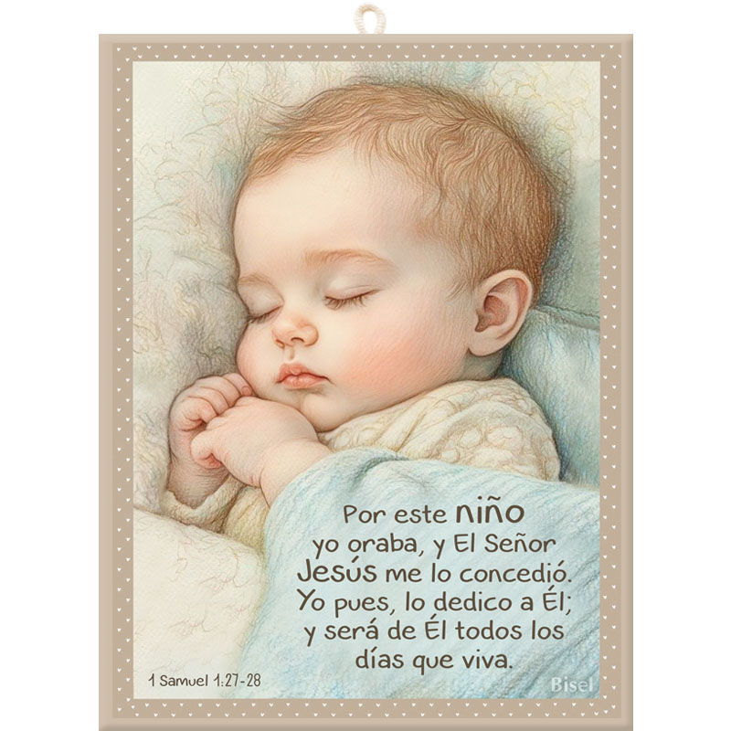 Plaqueta Colgante 1 Samuel 1:27-28 Por Esta Niño Yo Oraba