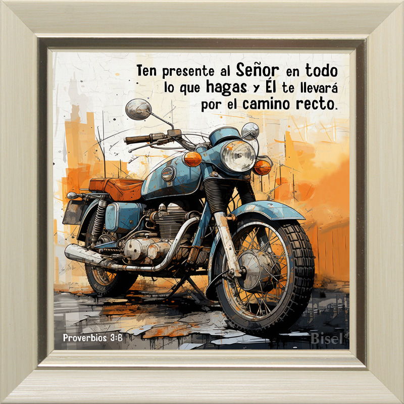 Cuadro Para Escritorio Marco Texto: Proverbios 3:6