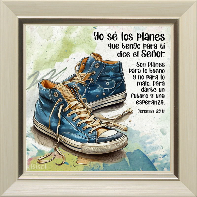 Cuadro Para Escritorio Marco Texto: Jeremías 29:11